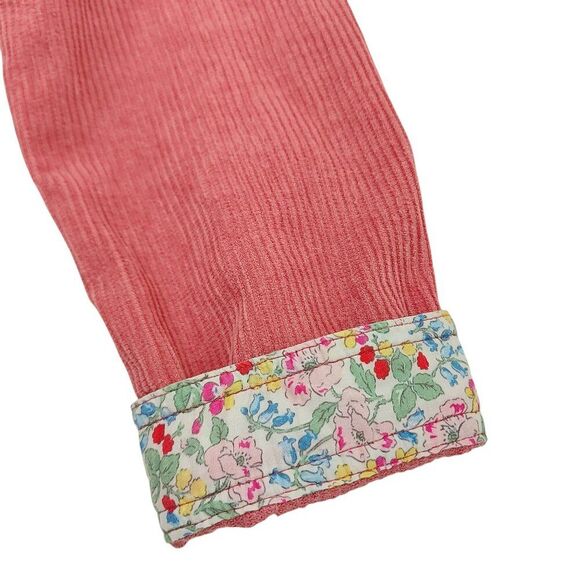 Boden Corduroy Jacket Girls 9-10Y Pink Button Up 100% Cotton Casual - Picture 10 of 13